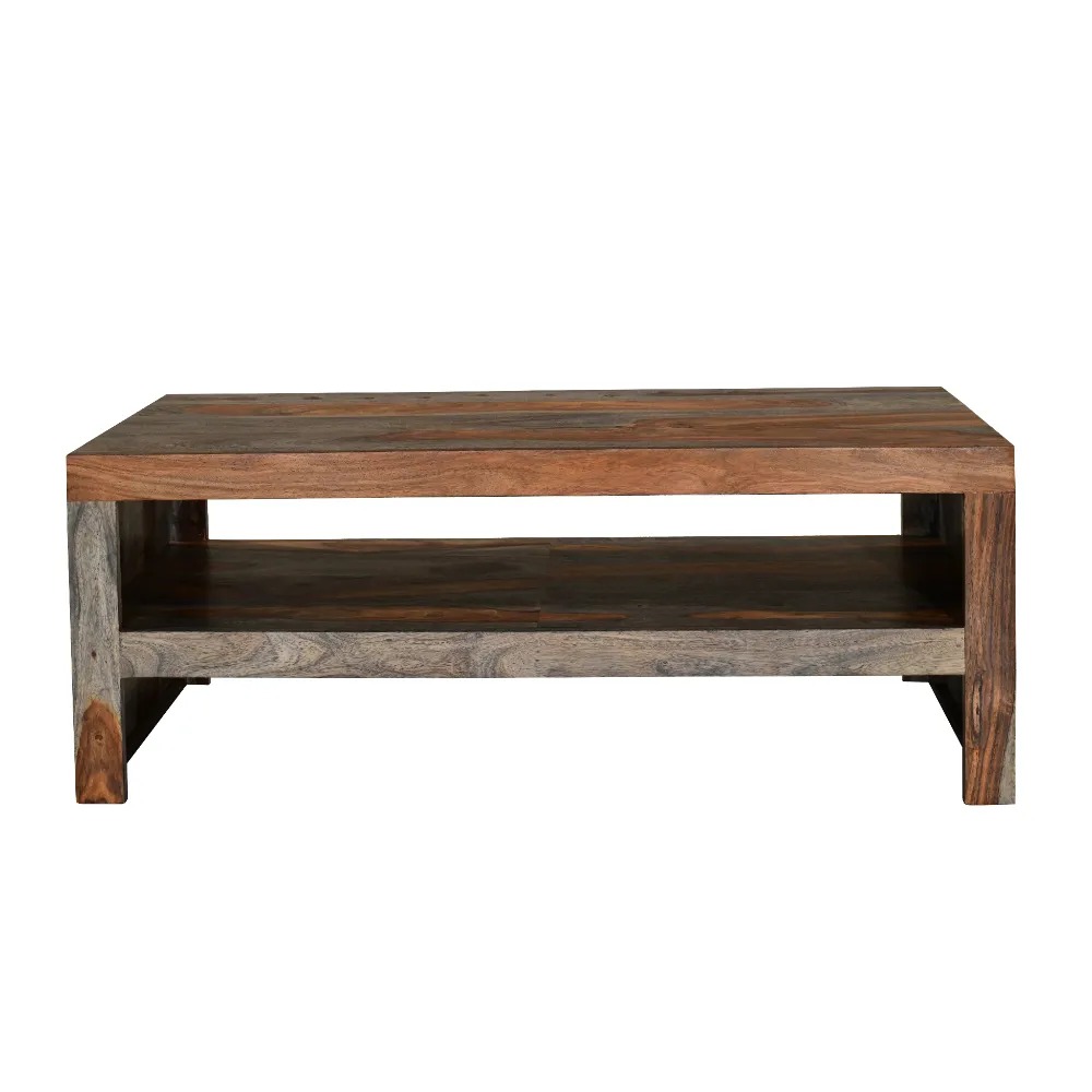modern grey washed sheesham coffee/tv table