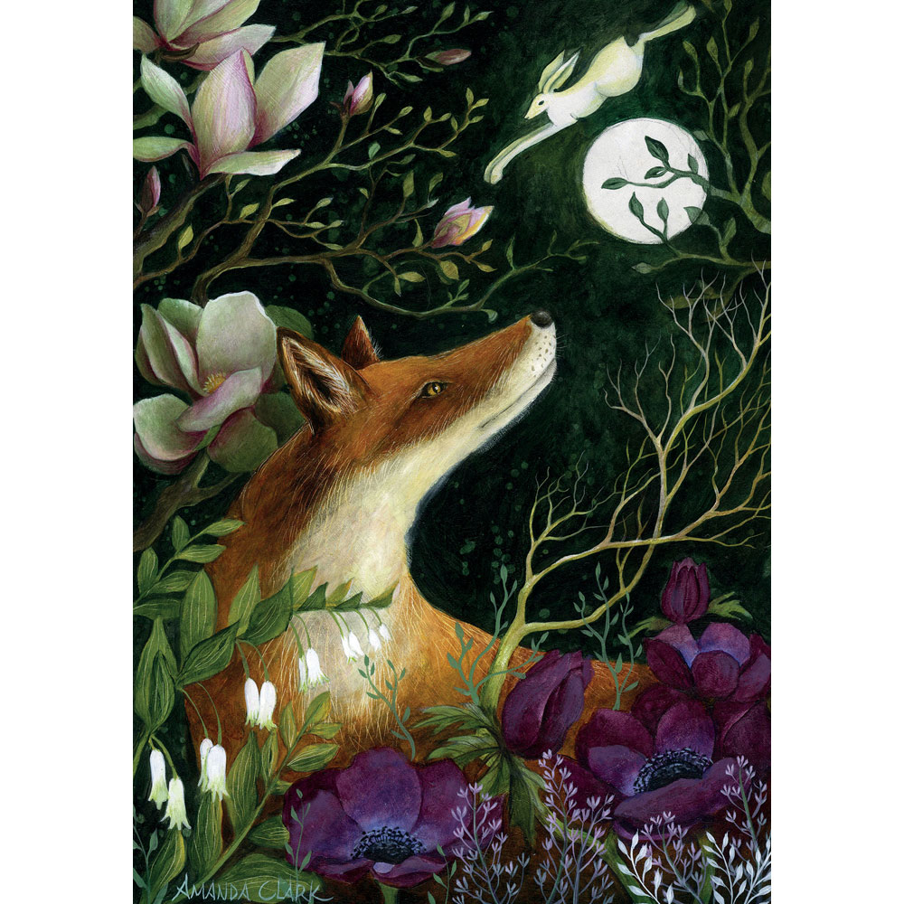 greetings card "under the magnolia tree"