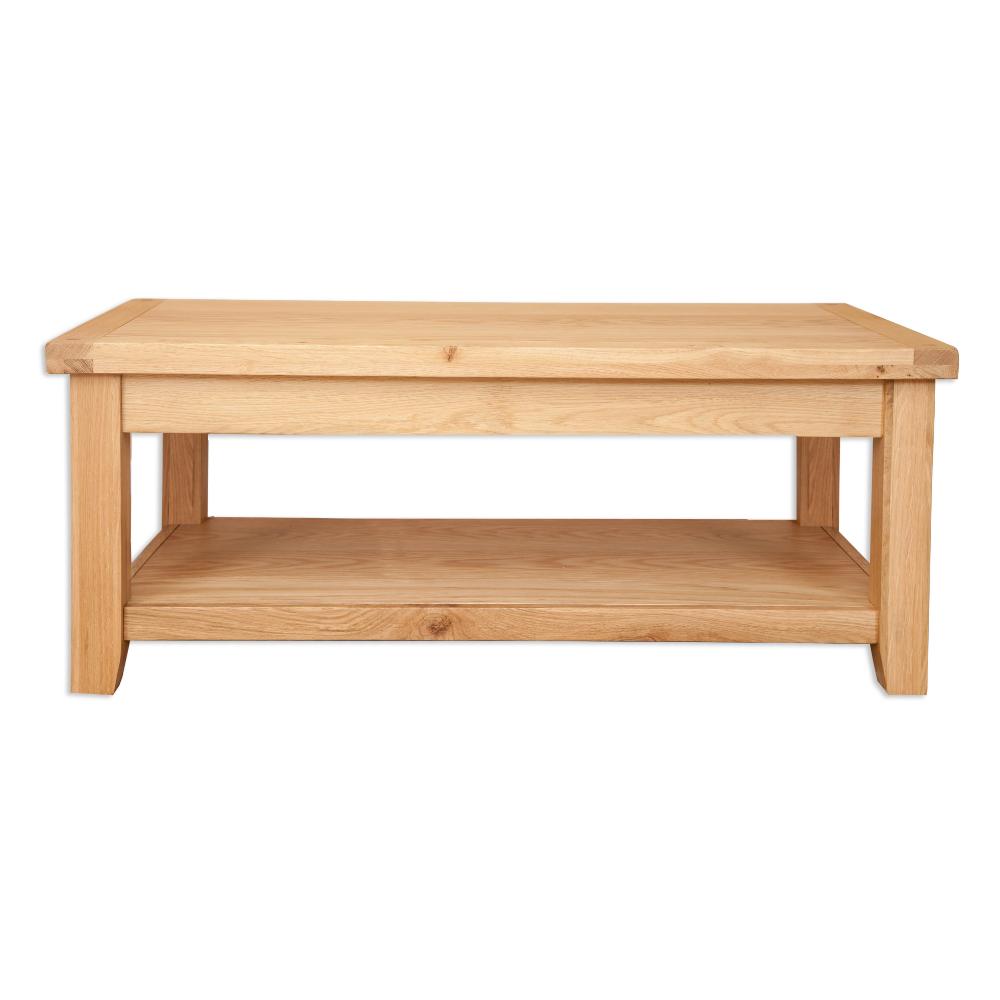 natural oak coffee table