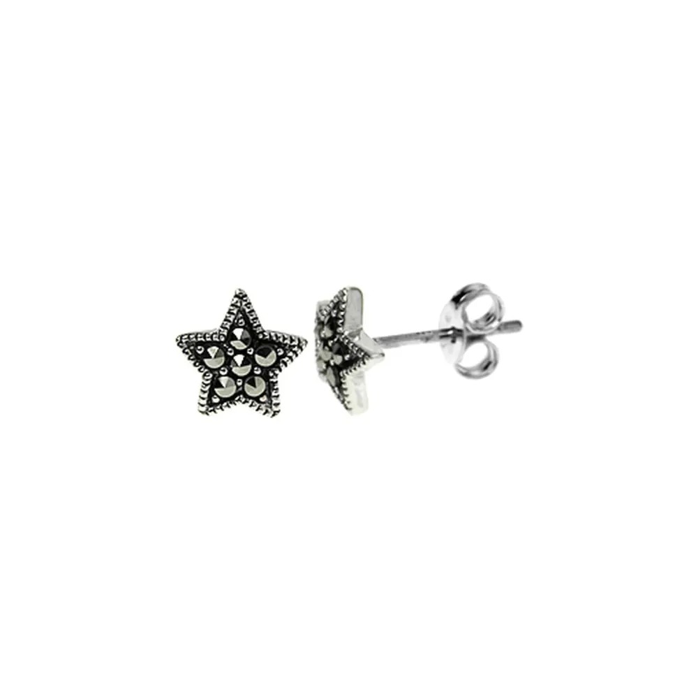 marcasite star studs