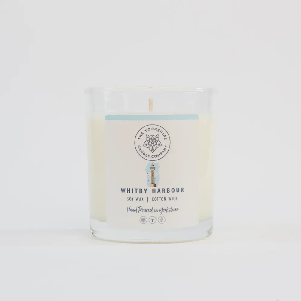 whitby harbour glass tumbler